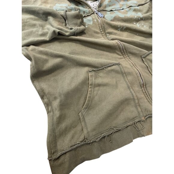 Blac Label Mens army green graphic embroided Hoodie sweatshirt Size 3XL SKU 9290 - Picture 9 of 16